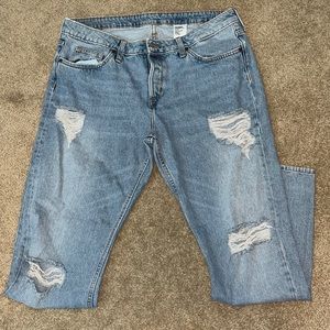 H&M boyfriend low waist tapered leg 31/32